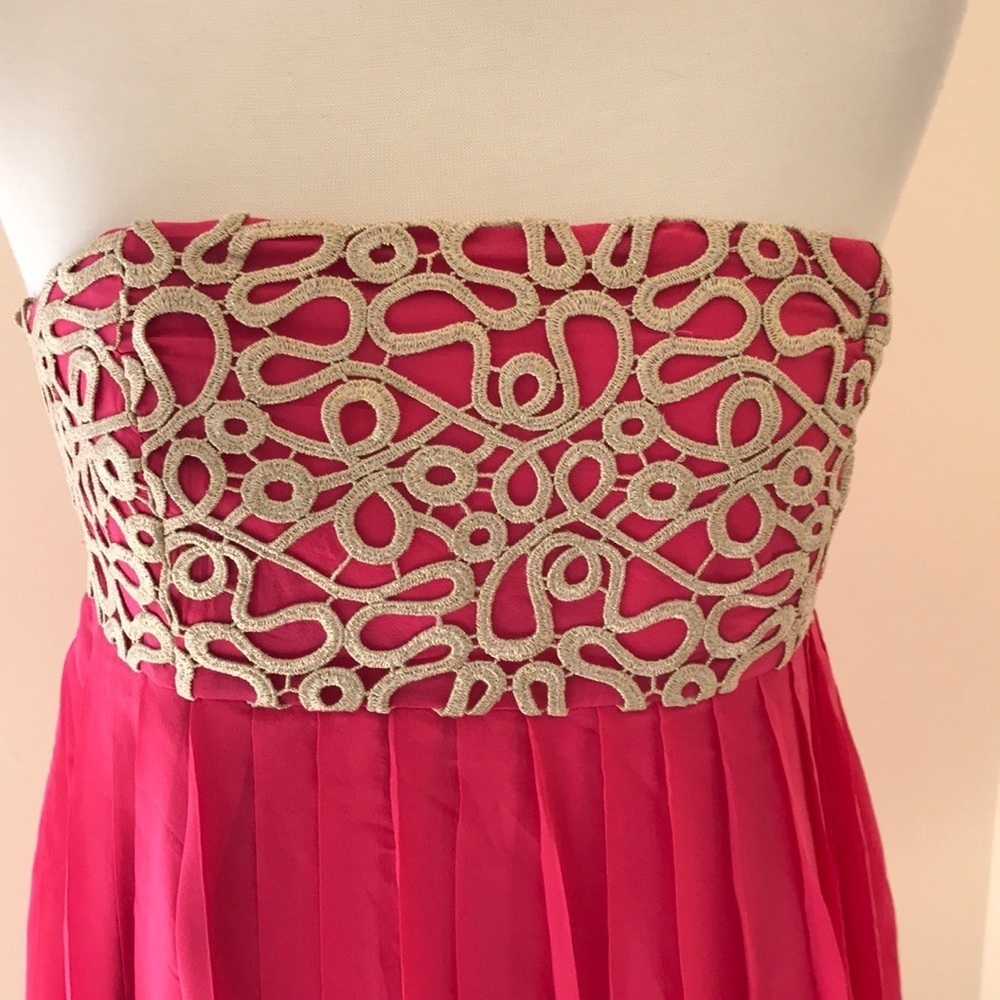 LILLY PULITZER Size 6 pink jillie strapless dress - Picture 2 of 7